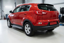Kia Sportage 2010-2015 Pedane Laterali Rainbow (2 pz, alluminio) foto 1