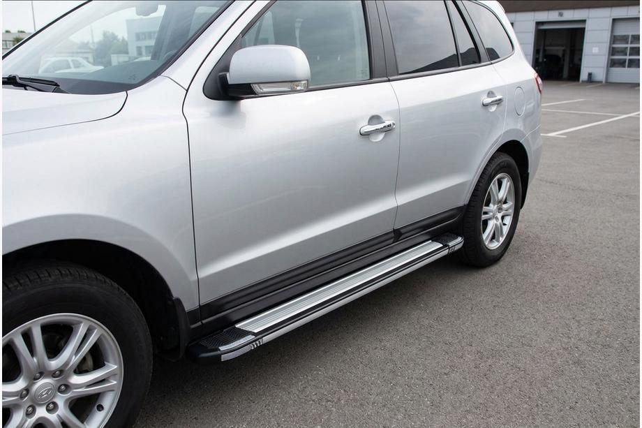 Hyundai Santa Fe 2 2006-2012 Pedane Laterali Rainbow (2 pz, alluminio) Image