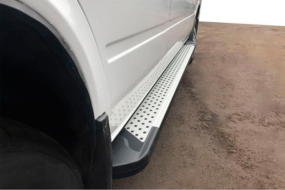 Volkswagen LT 1995-2006 Pedane Laterali Allmond Grey (2 pz, Alluminio) Image