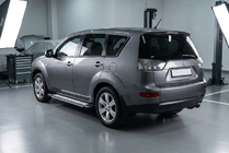 Mitsubishi Outlander 2006-2012 Pedane Laterali Rainbow (2 pz, alluminio) foto 1