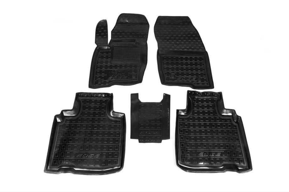 Ford Edge 2014-2024 Tappetini in gomma con bordo 2016+ (Autogumm) Image