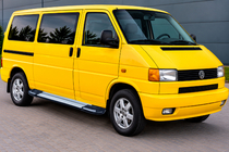 Volkswagen T4 Transporter 1990-2003 Pedane Laterali Rainbow (2 pz, Alluminio) foto 1