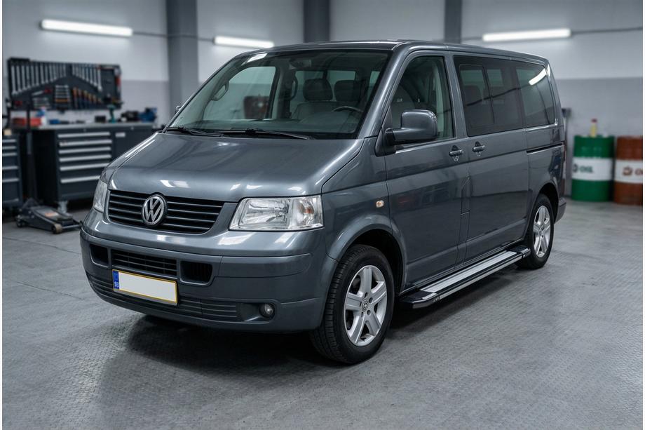 Volkswagen T5 Transporter 2003-2010 Pedane Laterali Rainbow (2 pz, Alluminio) Passo Lungo Image