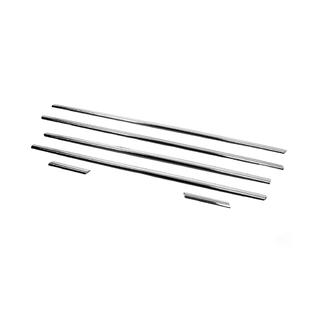 Cornici esterne finestrini acciaio inox (6 pz) Fiat Punto Grande/EVO 2006-2018 foto 2