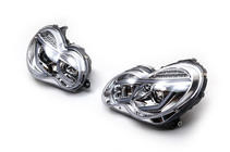 Mercedes C-class W203 2000-2007 Fari anteriori con luci diurne a LED (2 pz) Scuro foto 4