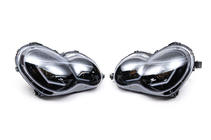 Mercedes C-class W203 2000-2007 Fari anteriori con luci diurne a LED (2 pz) Scuro foto 7