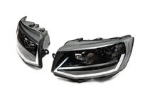 Volkswagen T6 2015-2024 Fari anteriori con luci diurne a LED Black (2015-2019, 2 pz) foto 4