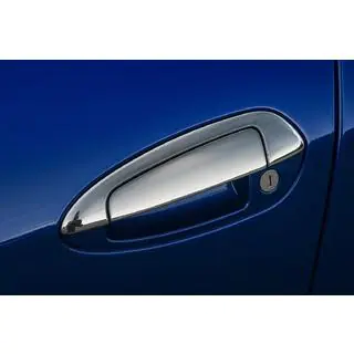 Coperture maniglie porta cromate con parte superiore (8 pezzi, acciaio inox)