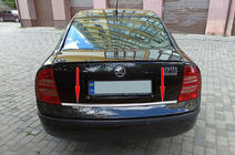 Skoda Superb 2001-2009 Modanatura bagagliaio acciaio inox foto 1