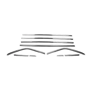 Modanature inferiori finestrini OmsaLine (10 pz, acciaio inox) Ford Kuga/Escape 2013-2019 foto 2