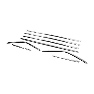 Modanature inferiori finestrini OmsaLine (10 pz, acciaio inox) Ford Kuga/Escape 2013-2019 foto 3