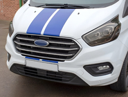 Ford Custom 2013-2022 Coperture Griglia Cromate 2018+ (4 pz, Acciaio Inox) foto 1