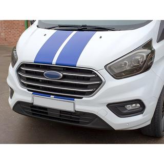 Coperture Griglia Cromate 2018+ (4 pz, Acciaio Inox) Ford Custom 2013-2022 foto 1