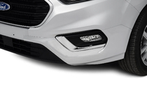 Ford Custom 2013-2022 Coperture Fendinebbia 2018+ (2 pz, Acciaio Inox) OmsaLine - Acciaio Inox Italiano foto 1
