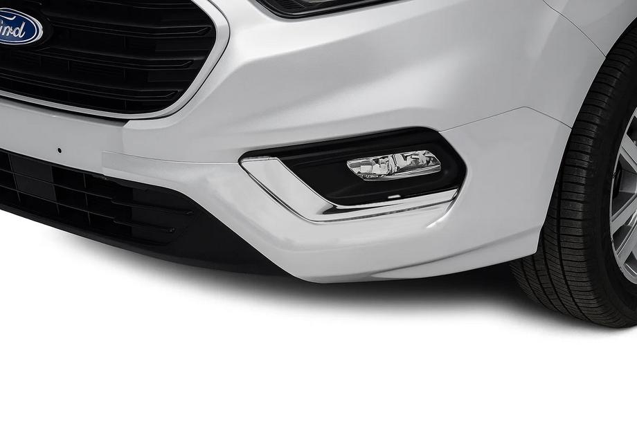 Ford Custom 2013-2022 Coperture Fendinebbia 2018+ (2 pz, Acciaio Inox) OmsaLine - Acciaio Inox Italiano Image
