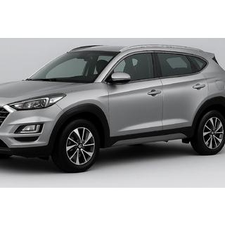 Cornici modanature finestrini OmsaLine (14 pz, acciaio inox) Cromo nero Hyundai Tucson TL 2016-2021 foto 1