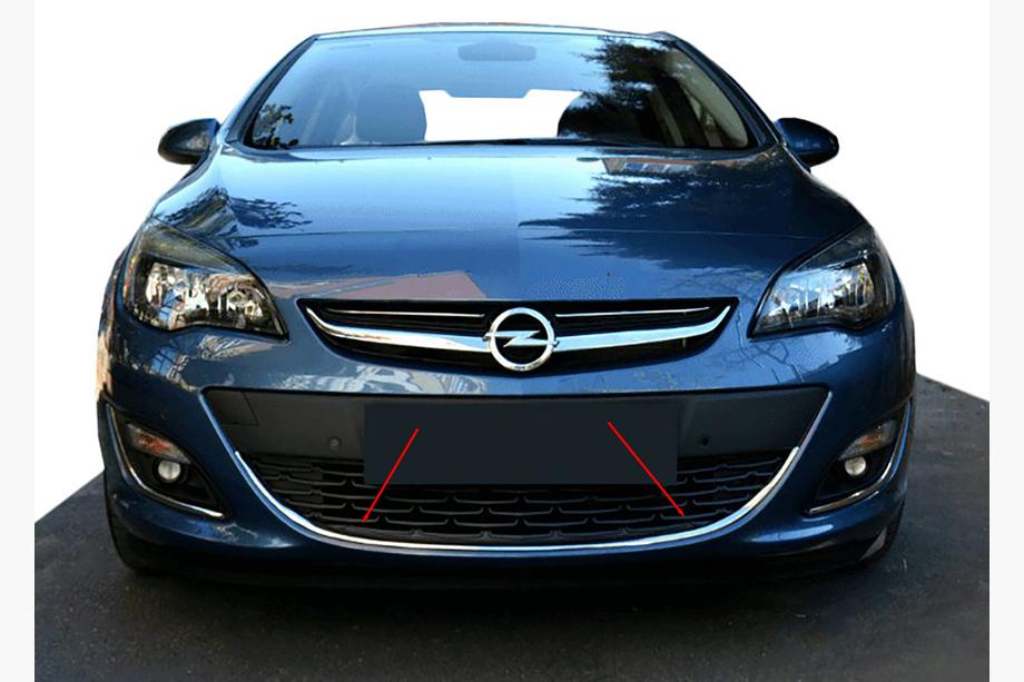 Opel Astra J 2009-2015 Protezione paraurti anteriore OmsaLine (acciaio inox) Foto 3