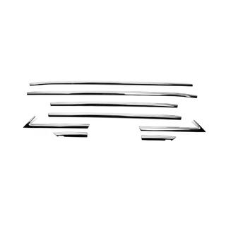 Modanature inferiori finestrini acciaio inox (8 pz) Opel Crossland X 2017-2024 foto 2