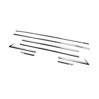 Modanature inferiori finestrini acciaio inox (8 pz) Opel Crossland X 2017-2024 foto 3