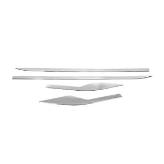 Modanature porta OmsaLine (4 pz, acciaio inox) foto 2