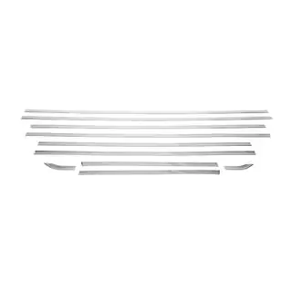 Modanature inferiori finestrini passo lungo (10 pz, acciaio inox) foto 2
