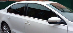 Volkswagen Jetta 2011-2018 Modanature inferiori finestrini acciaio inox (6 pz) Carmos - Acciaio Inox Turco foto 1
