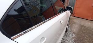 Volkswagen Jetta 2011-2018 Modanature inferiori finestrini acciaio inox (6 pz) Carmos - Acciaio Inox Turco foto 2