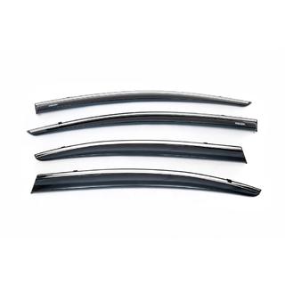 Deflettori finestrini con profilo cromato (4 pz, Niken) Honda Civic Sedan IX 2011-2016 foto 2