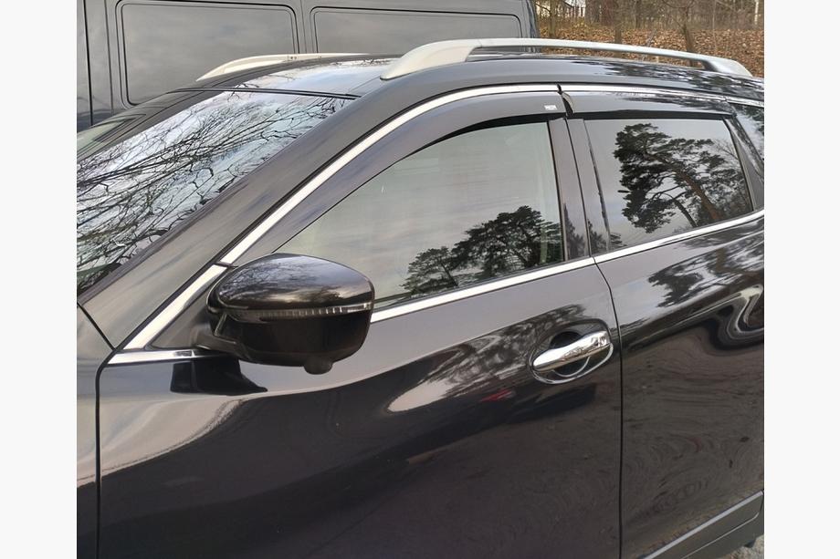 Nissan X-trail T32/Rogue 2014-2021 Deflettori Finestrini con Modanatura Cromata (4 pz, Niken) Foto 2