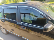 Dacia Lodgy 2012-2022 Deflettori finestrini con profilo cromato (4 pz, Niken) foto 4