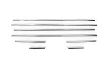 Fiat Linea 2006-2018 Cornici esterne finestrini acciaio inox (8 pz) Carmos - Acciaio Inox Turco foto 2
