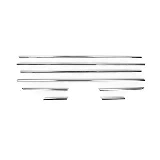Cornici esterne finestrini acciaio inox (8 pz) foto 2