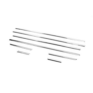 Cornici esterne finestrini acciaio inox (8 pz) foto 3