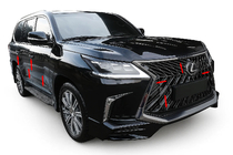 Lexus LX570/450d 2008-2022 Kit carrozzeria BlackEdition (per TRD 2016+) foto 1