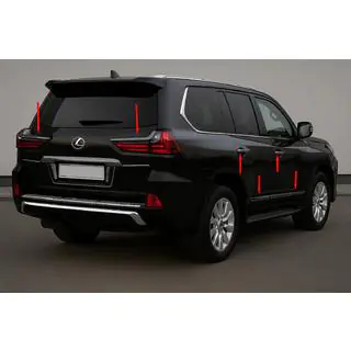 Kit carrozzeria BlackEdition (per TRD 2016+) Lexus LX570/450d 2008-2022 foto 2
