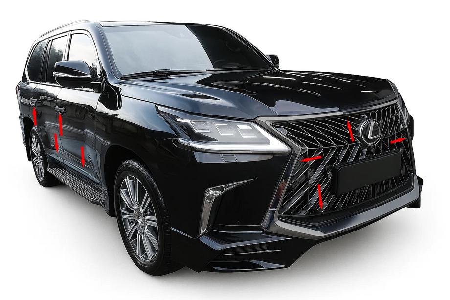 Lexus LX570/450d 2008-2022 Kit carrozzeria BlackEdition (per TRD 2016+) Image