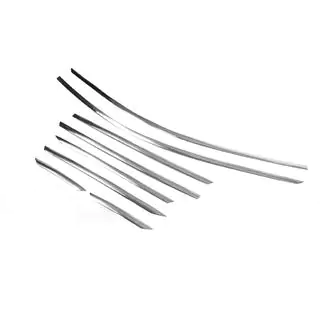 Modanature Superiori Finestrini Acciaio Inox (8 pz) foto 3