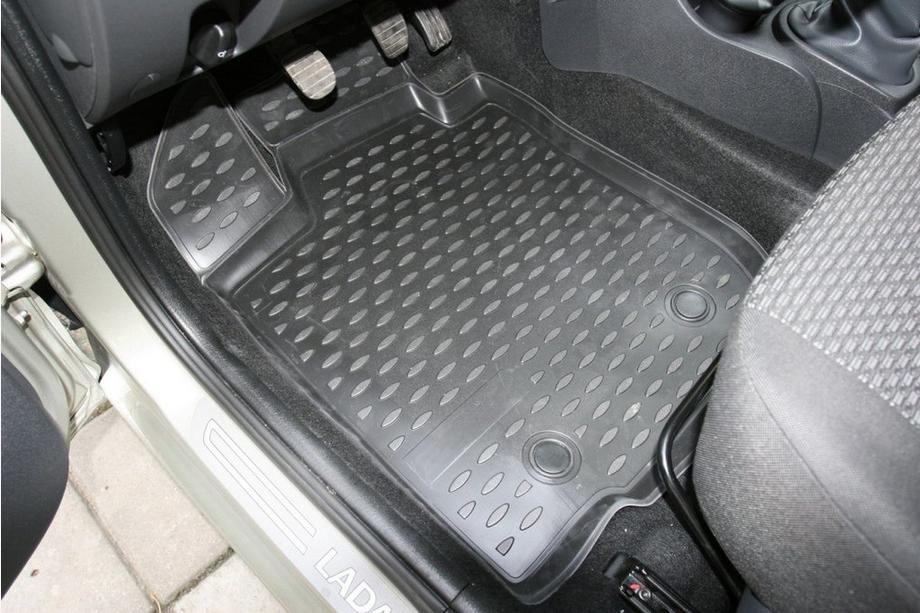 Lada Largus 2012- Tappetini in gomma abitacolo (4 pz, Novline) 5 posti Foto 2