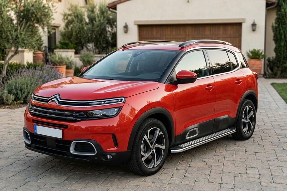 Citroen C5 Aircross 2017-2025 Pedane Laterali Maydos V2 (2 pz, Alluminio e Acciaio Inox) Foto 1