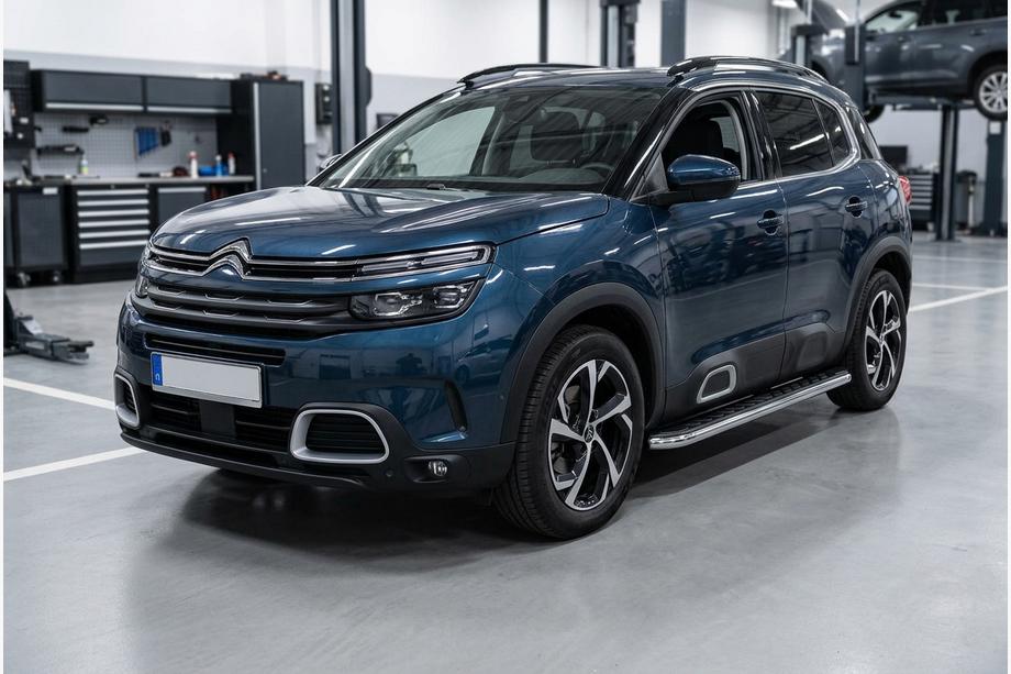 Citroen C5 Aircross 2017-2025 Pedane Laterali Maydos V1 (2 pz, Alluminio e Acciaio Inox) Image