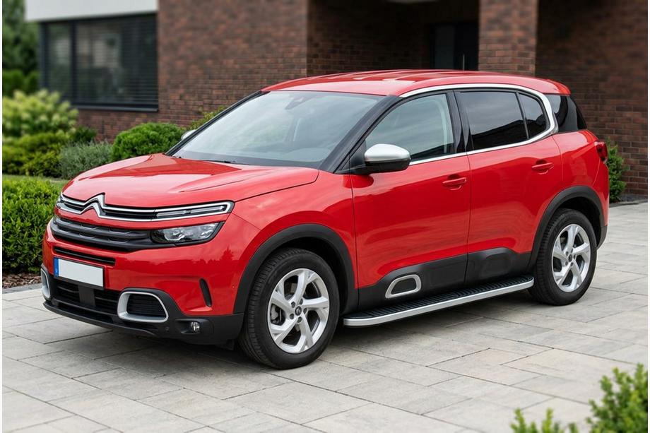 Citroen C5 Aircross 2017-2025 Pedane Laterali Tayga Grey (2 pz, Alluminio) Foto 1