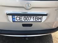Mercedes Citan 2013-2021 Modanatura cromata sopra la targa (acciaio inox) foto 2