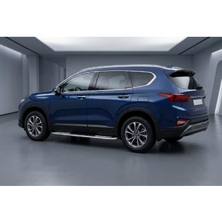 Pedane Laterali Tayga V2 (2 pz, Alluminio) Hyundai Santa Fe 4 2018-2023 foto 1