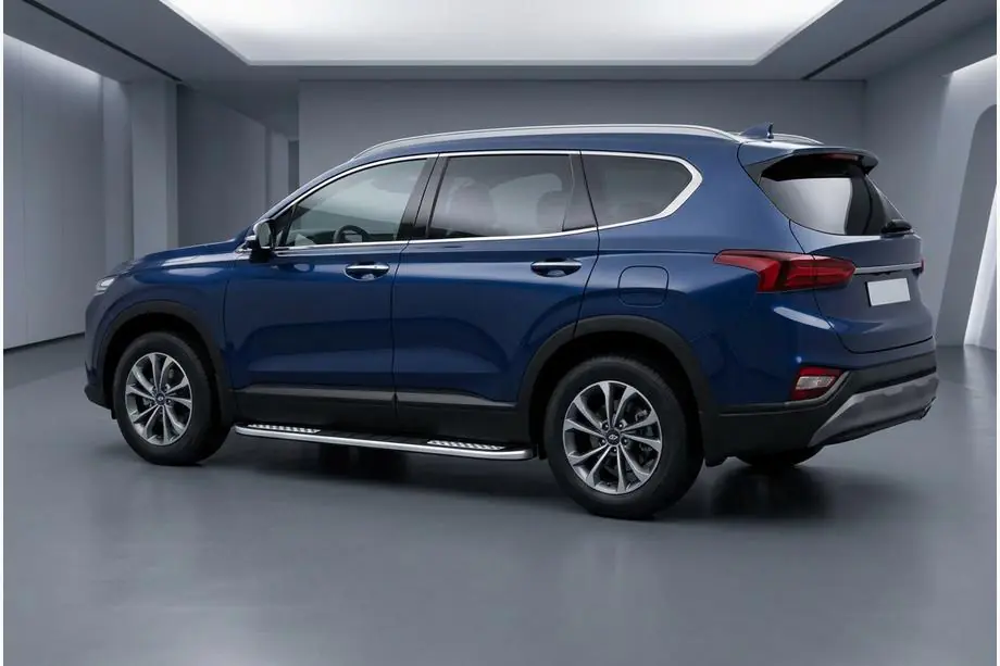 Hyundai Santa Fe 4 2018-2023 Pedane Laterali Tayga V2 (2 pz, Alluminio) Foto 1