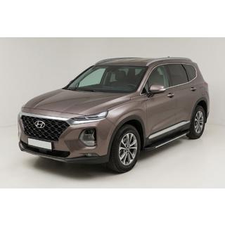 Pedane Laterali Bosphore Grey (2 pz, Alluminio) Hyundai Santa Fe 4 2018-2023 foto 1