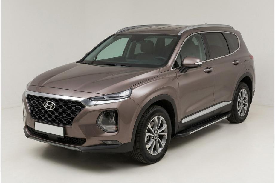 Hyundai Santa Fe 4 2018-2023 Pedane Laterali Bosphore Grey (2 pz, Alluminio) Foto 1