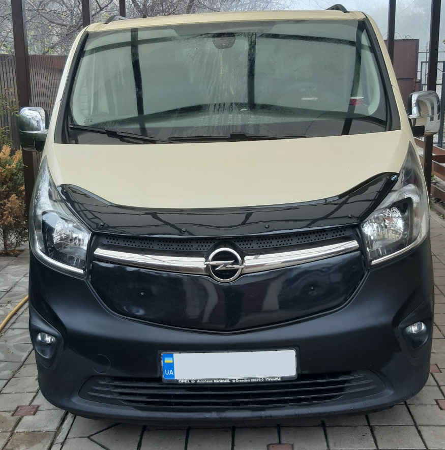 Copertura Protettiva Per Cofano Anteriore Nera Per Opel Vivaro E Renault Trafic Dal 2014 In Poi - Resistente A UV, Graffi E Intemperie