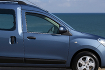 Renault Dokker 2013-2022 Cornici finestrini (2 pz, acciaio inox) Carmos - Acciaio Inox Turco foto 2