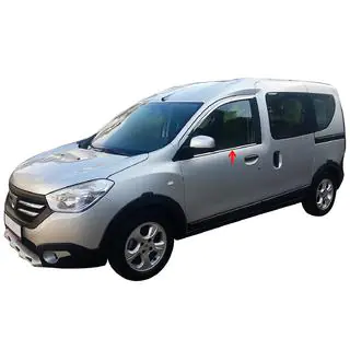 Cornici finestrini (2 pz, acciaio inox) Renault Dokker 2013-2022 foto 1