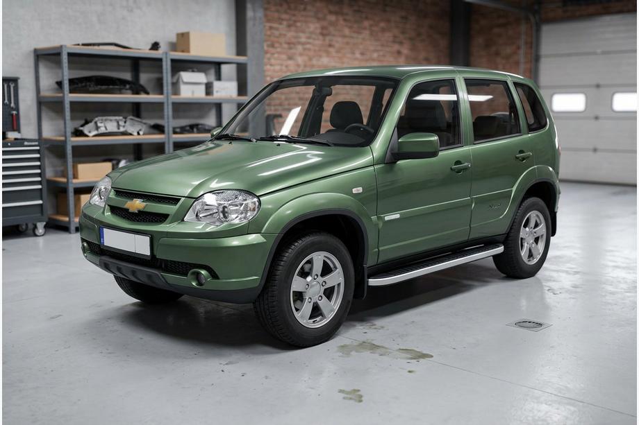 Chevrolet Niva 1998-2020 Pedane Laterali Tayga Grey (2 pz, Alluminio) Foto 1